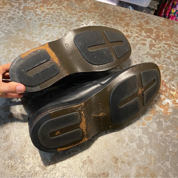 Cole Haan Studio Loafers leather Shoes Men 11 Leather Black Slip Ons - Picture 4 of 8